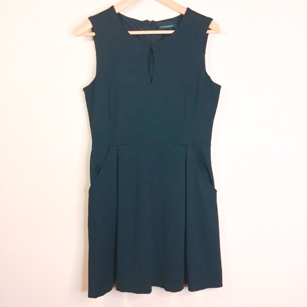 Cynthia Rowley Large Black Stretch Black Dress L